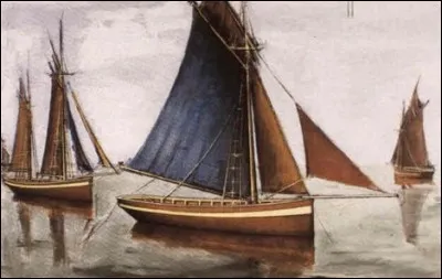 Qui a peint "Voiliers à la sortie du port" ?