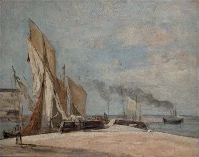 Qui a peint "Voiliers dans le port de Honfleur" ?