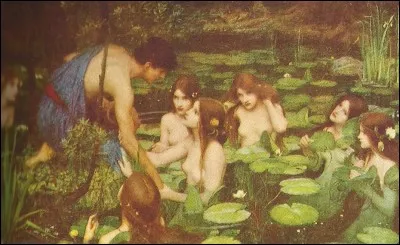 Quel nom portait le jeune homme attiré dans les profondeurs d'une rivière par les Naïades ?