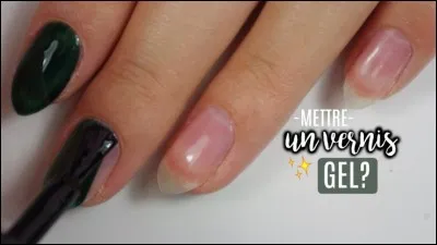 Tu mets du vernis...