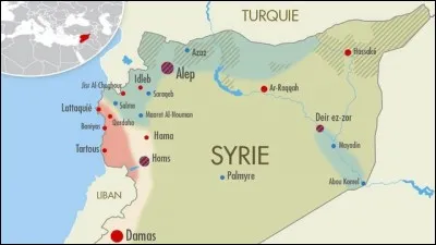 Quelle mer borde la Syrie à l'ouest ?