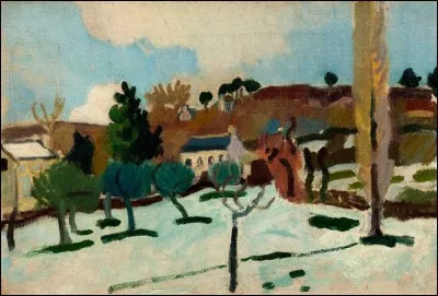 Son tableau est "La neige à Falaise" :