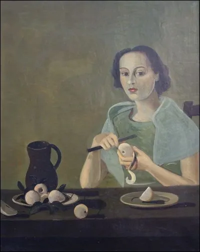 A-t-il représenté "Une jeune femme pelant une pomme" ?