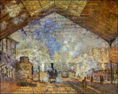 Monet a peint une série de tableaux représentant la gare :