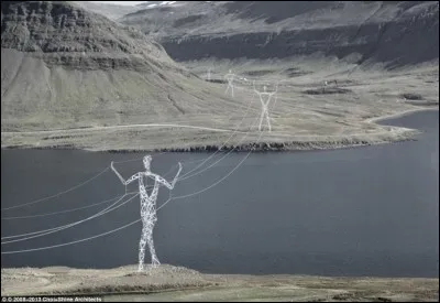 Ceci n'est pas trucage, mais de vrais pylônes électriques. Où sont-ils situés ?