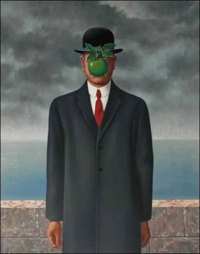 "Le Fils de l'homme" est un tableau sign&eacute; Ren&eacute; Magritte.