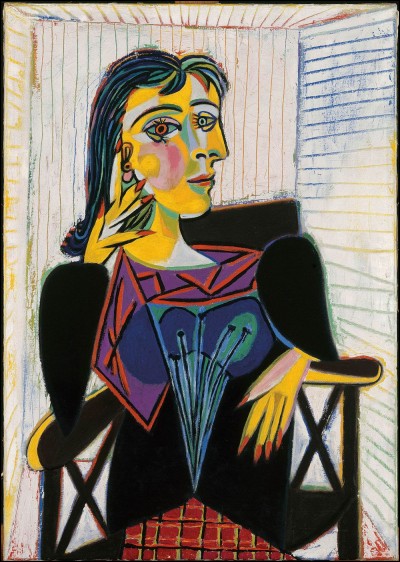 "Portrait de Dora Maar" est un tableau signé Pablo Picasso.