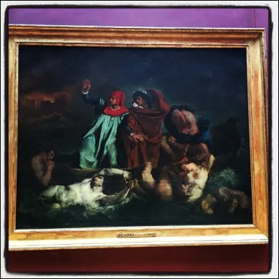 "La Barque de Dante" est un tableau peint par Eug&egrave;ne Delacroix.