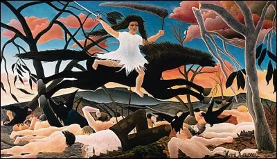 Qui a peint cette toile intitulée "La Guerre" ?