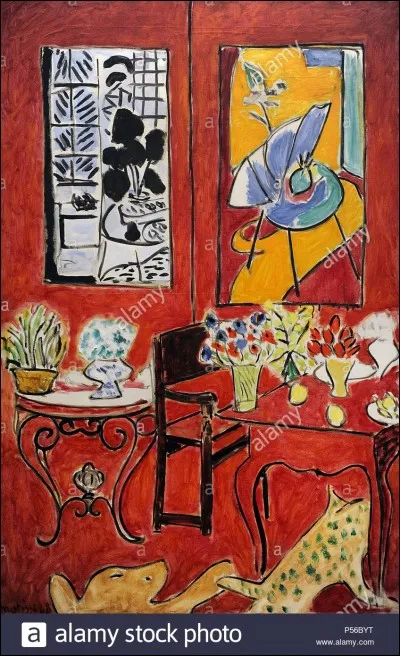 "Grand intérieur rouge" est un tableau signé Henri Matisse.