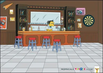 Comment s'appelle le bar où va Homer ?