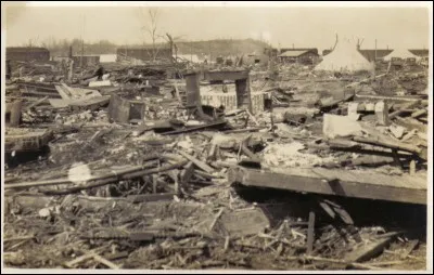 Quel État américain ne fut pas traversé par la tornade la plus meurtrière de l'histoire des États-Unis qui causa 695 morts ?