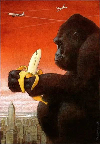 Cette oeuvre parodique de Pawel Kuczynski est bien sûr située à... ?