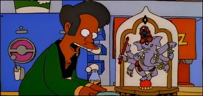 De quel pays est originaire Apu Nahasapeemapeliton ? Ce gérant de K-Mart est hindouiste.