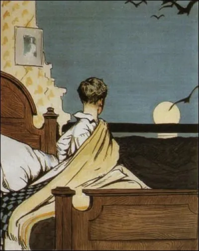 Le garçon et la lune, qui laisse place aux rêves, est une peinture signée de... ?