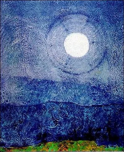 Magnifique halo lunaire pour ce tableau signé de... ?