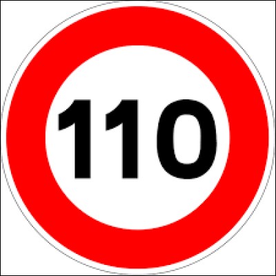 En France, sur quelle route la vitesse est-elle limité à 110 km/h ?