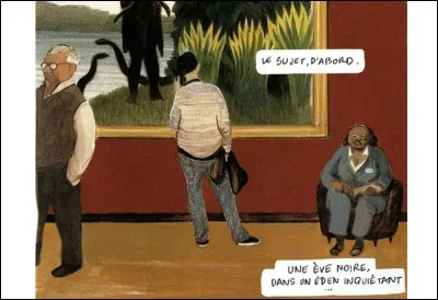 Manuele Fior a dessiné en fond de son oeuvre un tableau célèbre d'un artiste connu. Qui est cet artiste ?