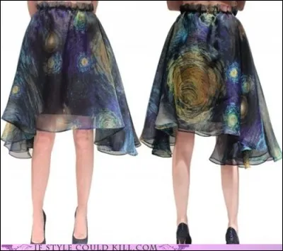 La maison de couture Rodarte a fait réaliser cette jupe en cherchant l'inspiration chez quel peintre ?