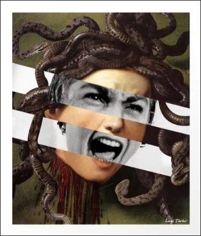 L'artiste Tarini crée ces portraits originaux en "croisant" une oeuvre classique à une photographie de cinéma. Qui est ici représentée ?