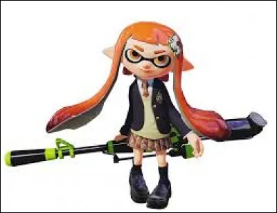 Quelle arme cette Inkling fille tient-elle derrière son dos ?