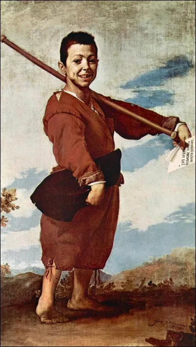 Réalisé en 1642, il s'agit d'un tableau du peintre baroque espagnol José de Ribera. Actuellement conservé au musée du Louvre, le tableau représente un enfant déshérité frappé d'une infirmité. Voici :