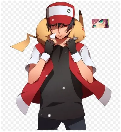 Quel est le Pokémon sur le dos de Red ?