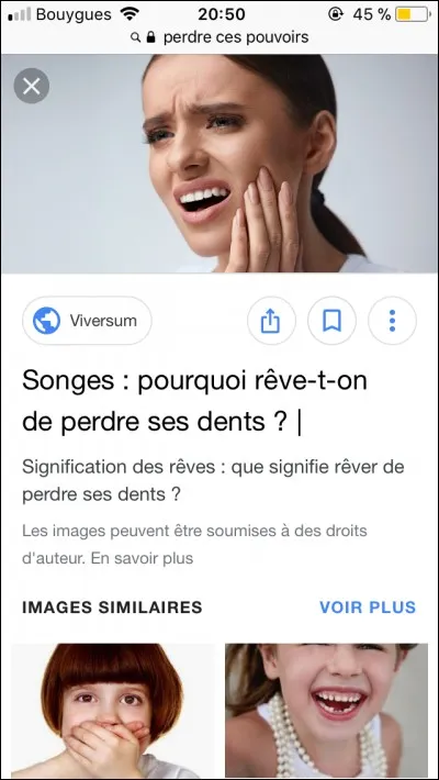 Si tu perdais tes pouvoirs...