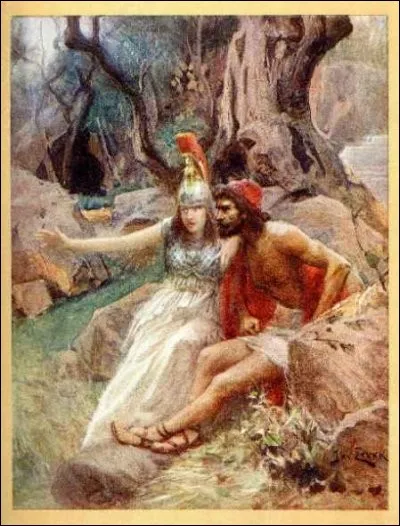 Quel héros protégea-t-elle efficacement contre tous les périls à son retour de cette guerre ?