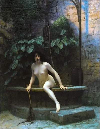 En 1896, le peintre Jean-Léon Gérôme créait ce tableau "La vérité sortant du puits armée de son martinet pour châtier l'humanité". Ajoutez de longs cheveux noirs, et l'on se croirait devant le film... ?