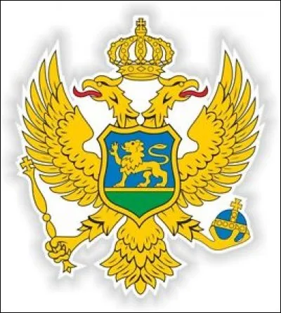 Sur le drapeau de quel pays dont la capitale est Podgorica le motif central de ce blason est-il utilisé ?