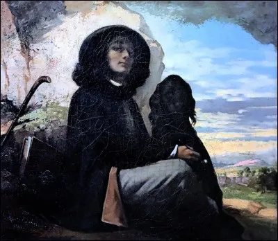 "Autoportrait au chien noir" est un tableau signé Gustave Courbet.
