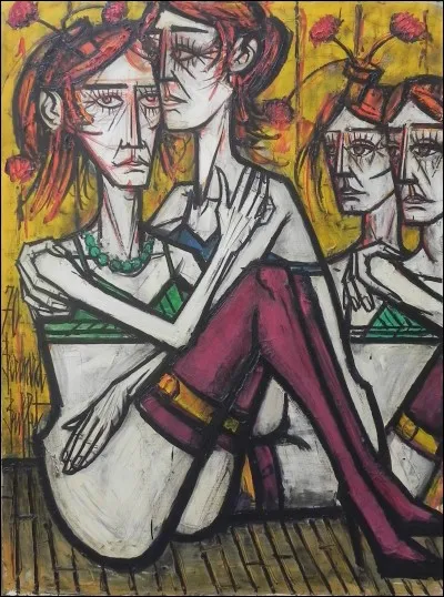 Qui a peint "Les folles au bas mauves" ?