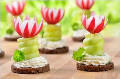 Amuse-bouches préparés à la manière des pays du Maghreb, servis au moment de l'apéritif :