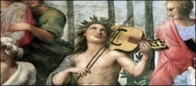 Qui est l'artiste à l'origine de cet immense tableau peint entre 1509 et 1511, dont je vous présente seulement des détails ?