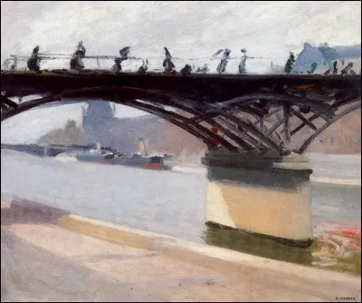 Ce tableau d'Edward Hopper représente un pont de pierre et d'acier. Dans quelle ville se trouve-t-on ?