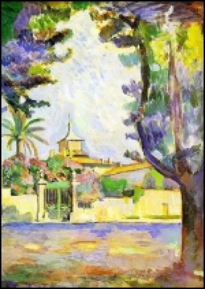 Henri Matisse a peint ici une place très célèbre d'une ville encore plus célèbre pour ses stars d'été, alors qu'elle n'était qu'un petit village provençal... Il s'agit de... ?