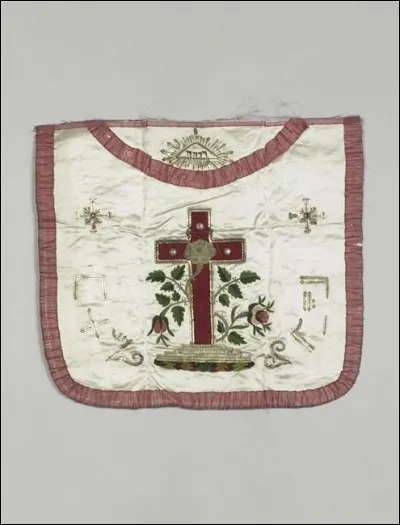 Voici le tablier de rose-croix, ornement...