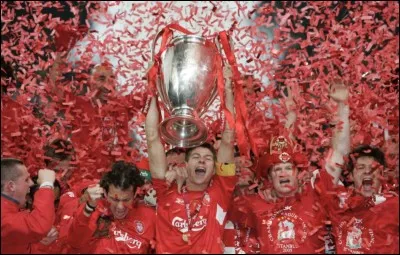 En quelle année la finale mythique "Liverpool 3-3 milan AC" a-t-elle eu lieu ?