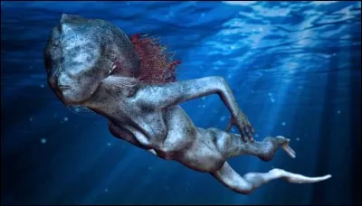 Dans quelle série Mark Harris est-il doté de mains palmées, d'une vision décuplée et peut-il se déplacer sous l'eau de manière rapide et prolongée ?