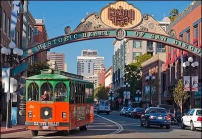Quelle ville am&eacute;ricaine abrite le Gaslamp Quarter ?