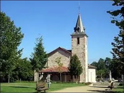 Voici l'église Notre-Dame de Laglorieuse. Commune Landaise, elle se situe en région ...