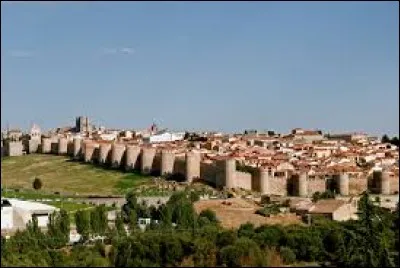Cette ville espagnole, en Castille, située à plus de 1000 mètres d'altitude, entourée d'une muraille, c'est :