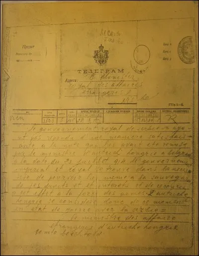 Du 28 juillet au 5 août 1914, c'est la semaine