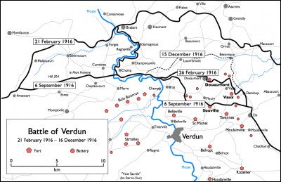 Quelle célèbre bataille débute en France le 21 février 1916 et se termine officiellement le 18 décembre de cette année ?