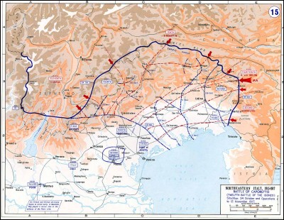 Le 24 octobre 1917, a lieu la défaite italienne de