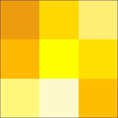 Quelle couleur n'est pas une variété de jaune ?