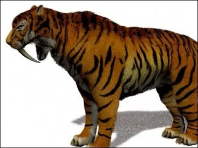 Quel est ce félin préhistorique, aujourd'hui éteint ?