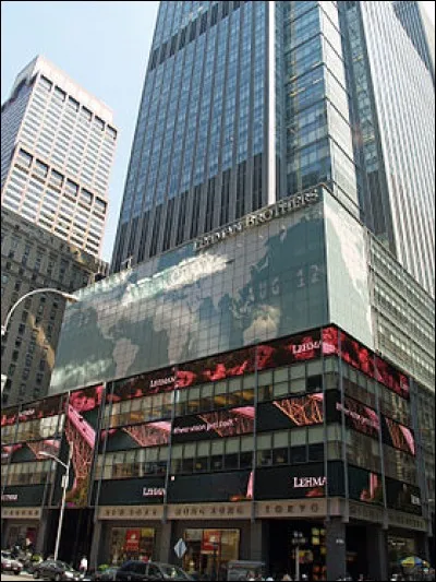 La faillite de la banque Lehman Brothers marque le d&eacute;but de la crise financi&egrave;re qui secoue les Etats-unis et la plan&egrave;te. C'&eacute;tait le :