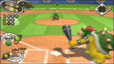 En 2005 le tout premier jeu Mario Baseball est sorti. Il y a beaucoup de personnages, dont Peach. Mais comment s'appelle ce Mario Baseball ?